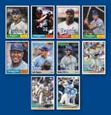 2024 Topps Archives Team Set KC Royals George Brett Bobby Witt Bo 1961 1970 1994