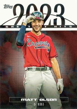 2024 Topps Series 1 2023 Greatest Hits Matt Olson #23GH-3