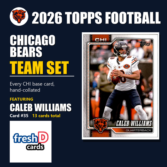 Chicago Bears 2026 Topps Football team set