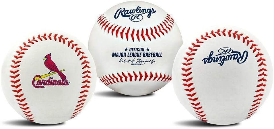 Rawlings MLB St Louis Cardinals Team Logo Baseball + Team 25 Pack Albert Pujols Topps 2025 2024 2023