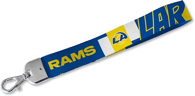 NFL Football Rico Industries Standard Wrist Lanyard Key Chain, Cute Wristlet Strap Holder for Car Keys ID Badges Card Wallet