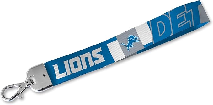 NFL Football Rico Industries Standard Wrist Lanyard Key Chain, Cute Wristlet Strap Holder for Car Keys ID Badges Card Wallet