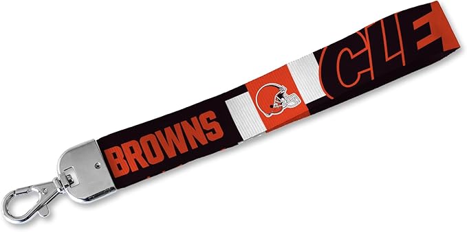 NFL Football Rico Industries Standard Wrist Lanyard Key Chain, Cute Wristlet Strap Holder for Car Keys ID Badges Card Wallet