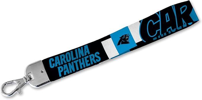 NFL Football Rico Industries Standard Wrist Lanyard Key Chain, Cute Wristlet Strap Holder for Car Keys ID Badges Card Wallet