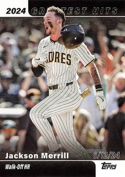 2025 Topps Series 1 2024 Greatest Hits Jackson Merrill #GH-12