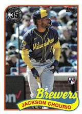 2024 Topps Update 1989 Topps Baseball 35th Anniversary Jackson Chourio #89US-44