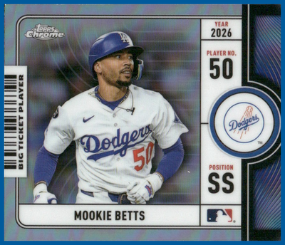 2026 Topps Chrome Big Ticket Players Mookie Betts #BTP-8