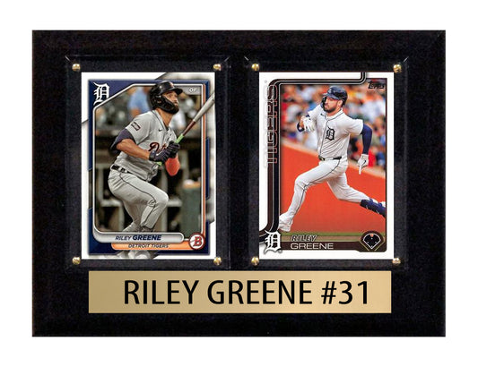 Riley Greene 2 Card 2025 2024 Topps Bowman Plaque Detroit Tigers