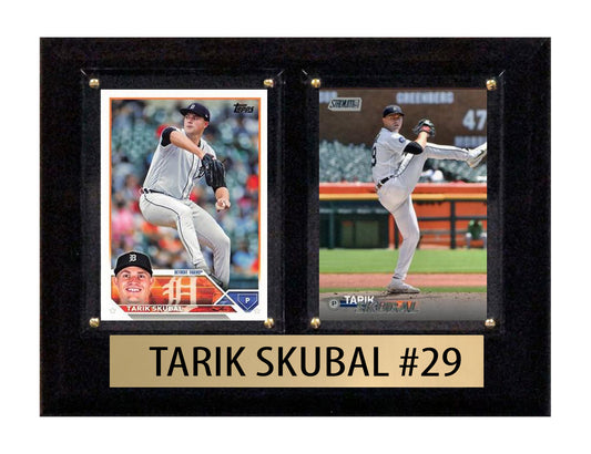 Tarik Skubal 2 Card 2025 2024 Topps Bowman Plaque Detroit Tigers