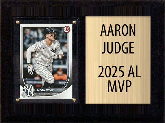 Aaron Judge New York Yankees 2025 AL MVP Topps Bowman Card Plaque 6x8