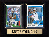 Bryce Young Score Donruss 2025 2 Card 6" x 8" Plaque Carolina Panthers