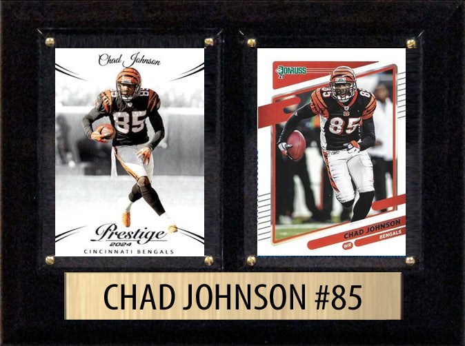 Chad Johnson #85 2025 2024 2023 Donruss Score Panini Card Plaque 6x8 Cincinnati Bengals