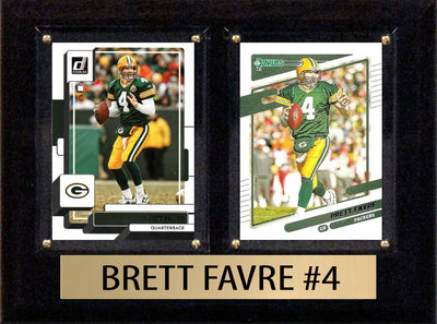 Brett Favre Score Donruss 2025 2024  2 Card 6" x 8" Plaque Green Bay Packers