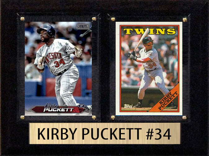 Kirby Puckett Minnesota Twins 2024 2025 Topps Card Plaque 6x8