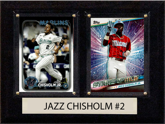 Jazz Chisholm Miami Marlins  2024 Topps Card Plaque 6x8