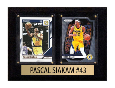 Pascal Siakam Indiana Pacers 2 Card Plaque 6x8 2024 2025 Hoops Donruss Panini