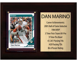 Dan Marino Miami Dolphins HOF Fan Gift Plaque 6x8 Stats 1 Card Donruss Score Panini Topps Prizm 2024 2025 2026