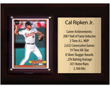 Cal Ripken Jr. Baltimore Orioles HOF Fan Gift Plaque 6x8 Stats 1 Card Topps Donruss Panini 2024 2025 2026