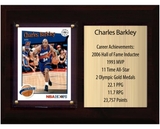 Charles Barkley Phoenix Suns HOF Fan Gift Plaque 6x8 Stats 1 Card Panini Donruss Hoops Prizm Topps 2024 2025 2026