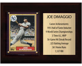 Joe DiMaggio New York Yankees HOF Fan Gift Plaque 6x8 Stats 1 Card Topps Donruss Panini 2024 2025 2026