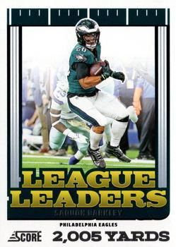 2025 Score League Leaders Saquon Barkley #3