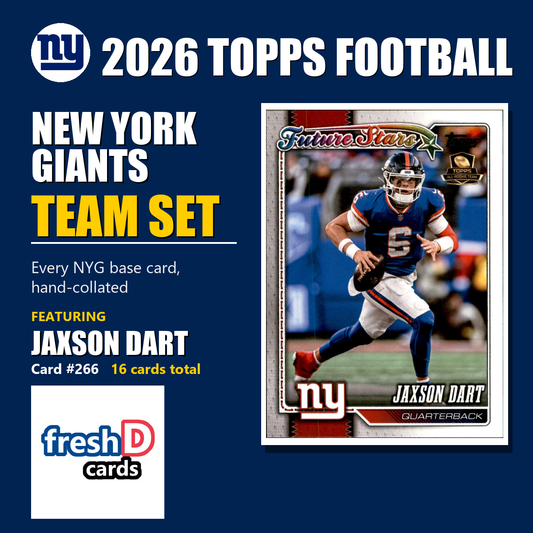 New York Giants 2026 Topps Football team set