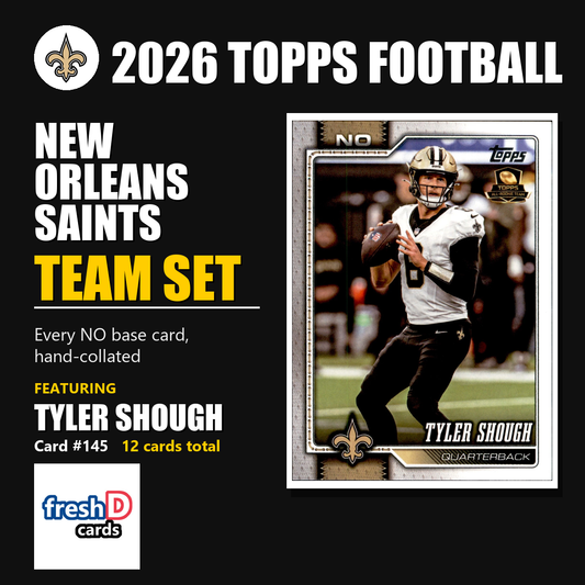 New Orleans Saints 2026 Topps Football team set