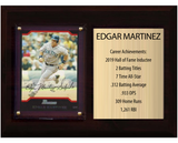 Edgar Martinez Seattle Mariners Hall of Fame Stats Plaque 6x8 1 Card Topps, Bowman 2024 2025 2026