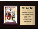 Art Monk Washington Commanders Hall of Fame Stats Plaque 6x8 1 Card Prizm, Donruss, Score 2024 2025 2026