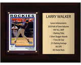 Larry Walker Colorado Rockies Hall of Fame Stats Plaque 6x8 1 Card Topps, Bowman 2024 2025 2026
