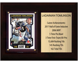 LaDainian Tomlinson Los Angeles Chargers Hall of Fame Stats Plaque 6x8 1 Card Prizm, Donruss, Score 2024 2025 2026