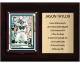 Jason Taylor Miami Dolphins Hall of Fame Stats Plaque 6x8 1 Card Prizm, Donruss, Score 2024 2025 2026