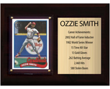 Ozzie Smith St. Louis Cardinals Hall of Fame Stats Plaque 6x8 1 Card Topps, Bowman 2024 2025 2026