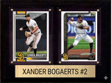 Xander Bogaerts San Diego Padres Fan Gift Plaque 6x8 2 Cards Topps, Bowman 2024 2025 2026