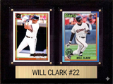 Will Clark San Francisco Giants Fan Gift Plaque 6x8 2 Cards Topps, Bowman 2024 2025 2026