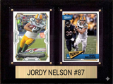 Jordy Nelson Green Bay Packers Fan Gift Plaque 6x8 2 Cards Prizm, Donruss, Score 2024 2025 2026