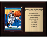 Dwight Howard Orlando Magic Hall of Fame Stats Plaque 6x8 1 Card Hoops, Prizm, Donruss 2024 2025 2026
