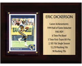 Eric Dickerson Los Angeles Rams Hall of Fame Stats Plaque 6x8 1 Card Prizm, Donruss, Score 2024 2025 2026