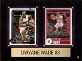 Dwyane Wade Miami Heat Hall of Fame Fan Gift Plaque 6x8 2 Cards Hoops, Prizm, Donruss 2024 2025 2026