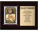 Dave Parker Pittsburgh Pirates Hall of Fame Stats Plaque 6x8 1 Card Topps, Bowman 2024 2025 2026
