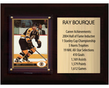 Ray Bourque Boston Bruins HOF Fan Gift Plaque 6x8 Stats 1 Card Upper Deck Parkhurst O-Pee-Chee Topps 2024 2025 2026
