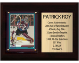 Patrick Roy Montreal Canadiens HOF Fan Gift Plaque 6x8 Stats 1 Card Upper Deck Parkhurst O-Pee-Chee Topps 2024 2025 2026