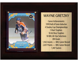 Wayne Gretzky Edmonton Oilers HOF Fan Gift Plaque 6x8 Stats 1 Card Upper Deck Parkhurst O-Pee-Chee Topps 2024 2025 2026