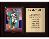 Grant Hill Detroit Pistons Hall of Fame Stats Plaque 6x8 1 Card Hoops, Prizm, Donruss 2024 2025 2026