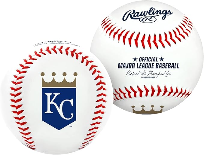 Rawlings MLB Kansas City Royals Team Logo Baseball + Team 25 Pack Bobby Witt Topps 2025 2024 2023
