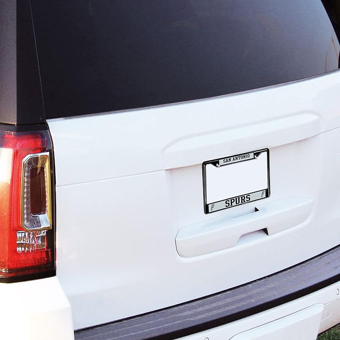 New York Giants Rico Industries NFL Football Primary Black Chrome Frame 12" x 6" Car/Truck Auto Accessory