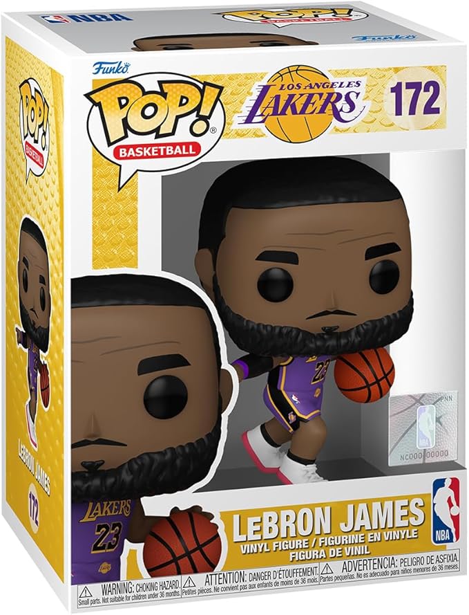 2024-25 Topps Chrome NBA Basketball Blaster Box + LeBron James Funko Pop #172 LA Lakers