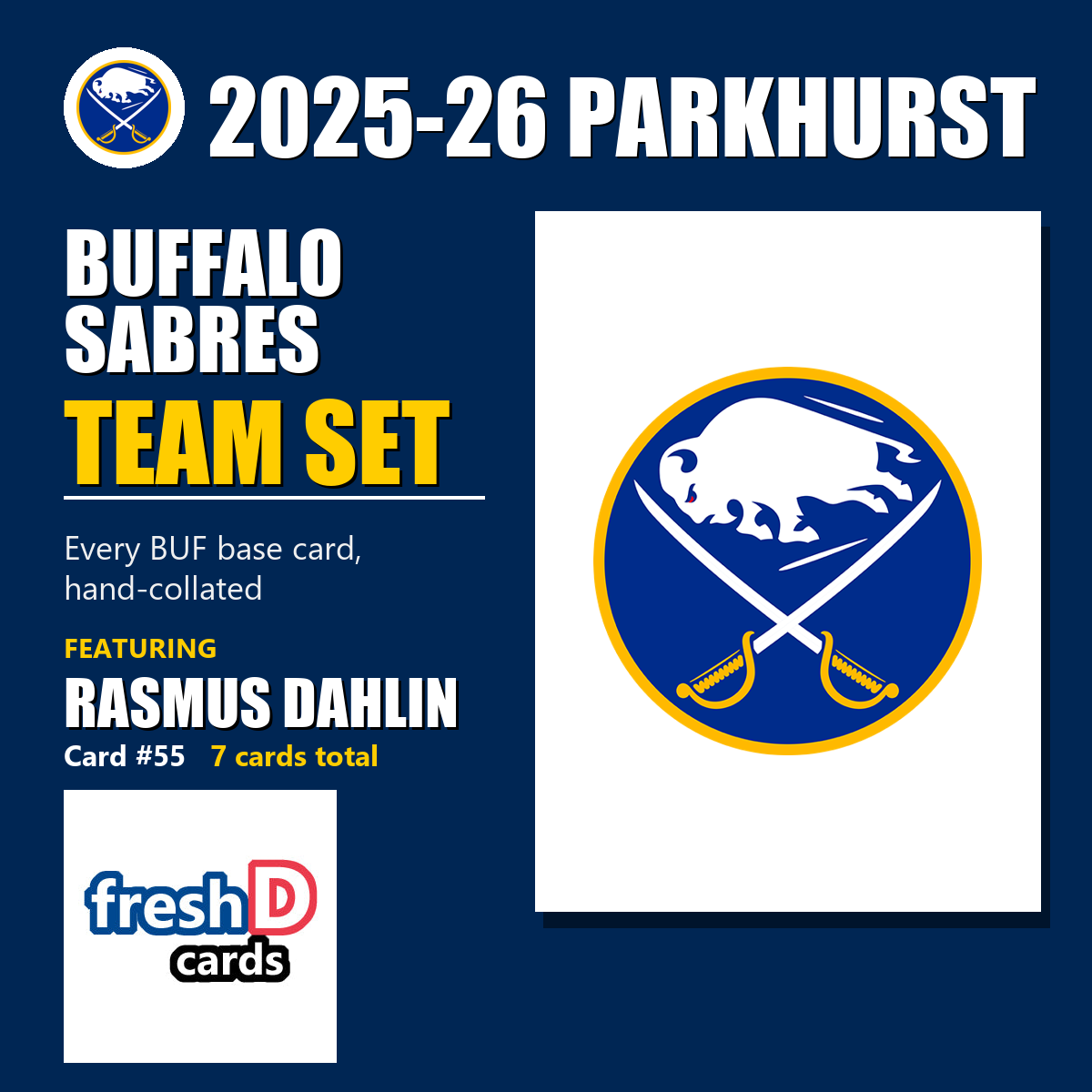 Buffalo Sabres 2025-26 Parkhurst team set