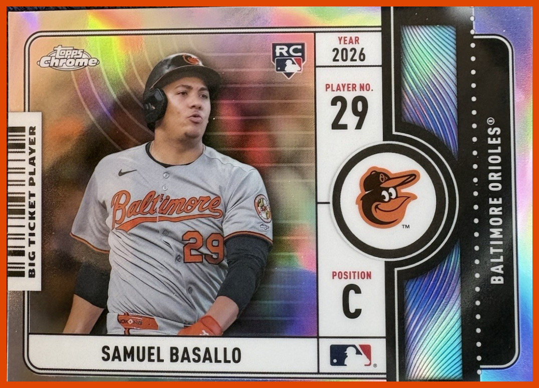2026 Topps Chrome Big Ticket Players Samuel Basallo #BTP-25