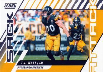 2025 Score Sack Attack T.J. Watt #8